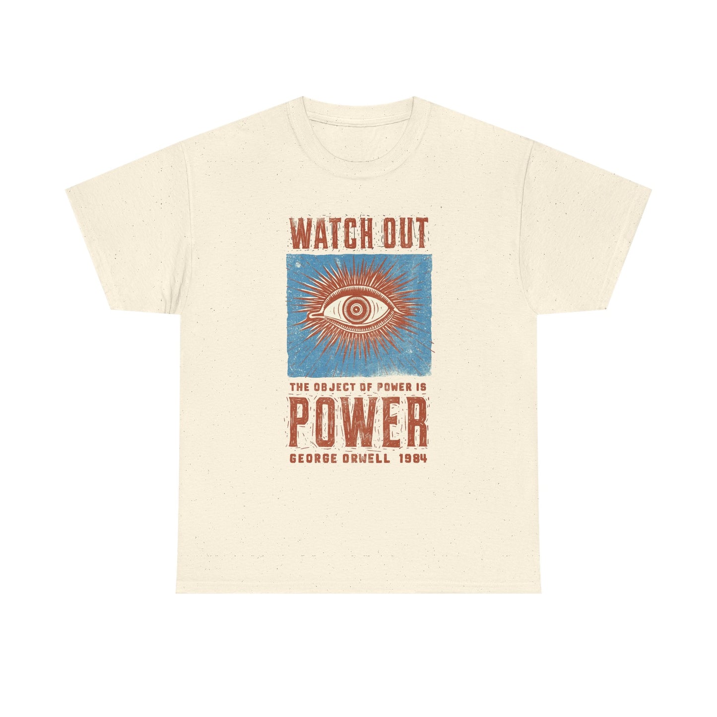 George Orwell Power Graphic T Shirt NEW ADULT TEE VINTAGE