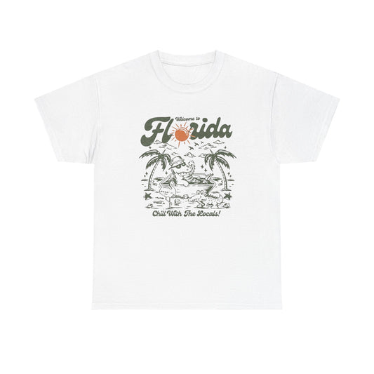 Welcome To Florida Gators Graphic T Shirt S-5XL NEW Unisex Heavy Cotton Tee