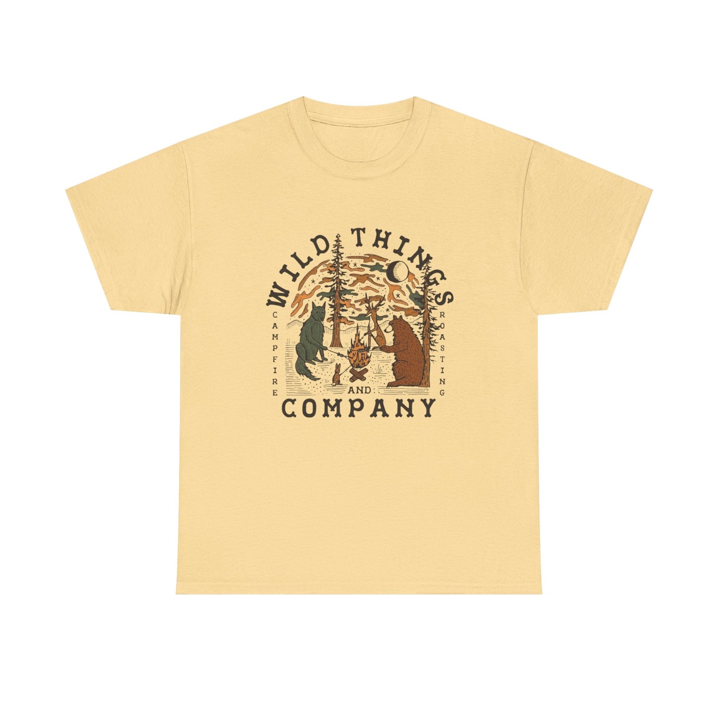 Wild Things Company Camping Graphic T Shirt NEW Adult Tee