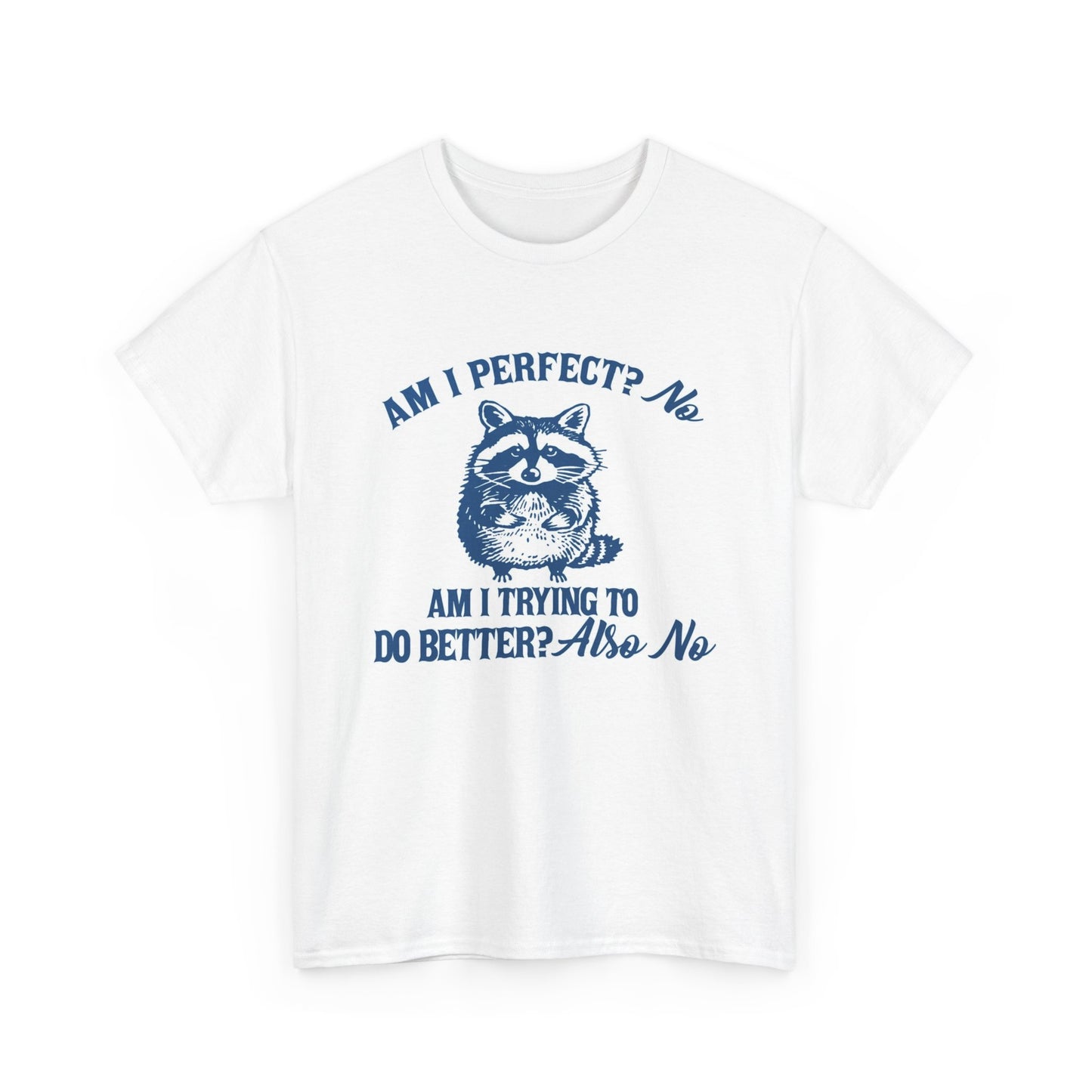 Am I Perfect No Funny Graphic T Shirt Unisex Heavy Cotton Tee