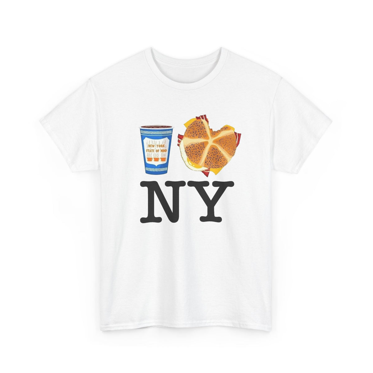 Classic New York Graphic T Shirt Men's Vintage Heavy Cotton Tee