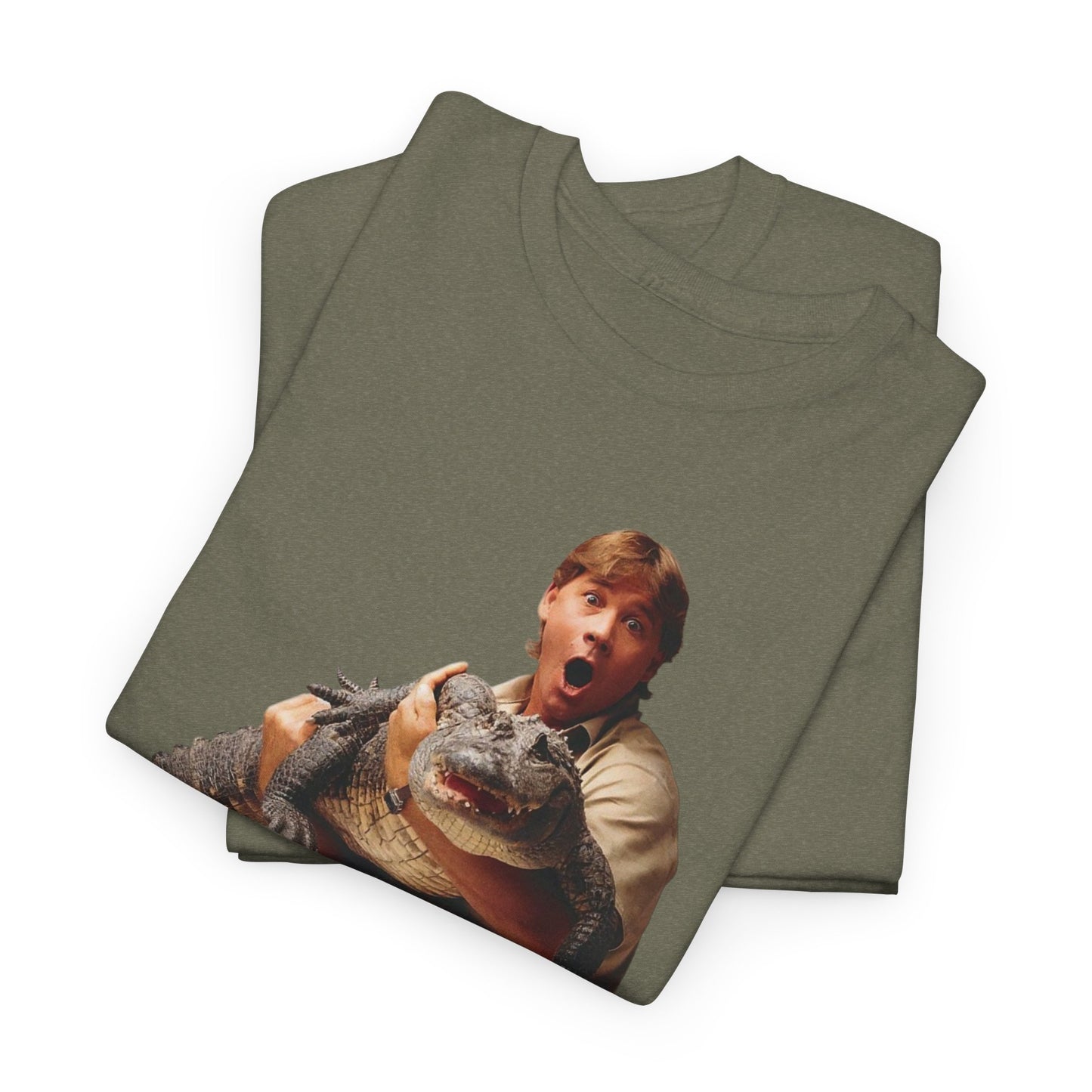 Crocodile Hunter Funny Retro 90's Graphic T Shirt Unisex Heavy Cotton Tee