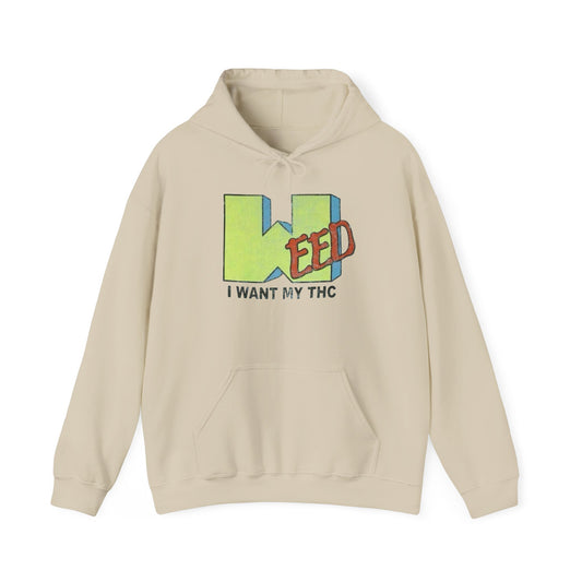 Weed I Want My THC Graphic Hoodie Unisex Heavy Blend™ Hooded Sweatshirt