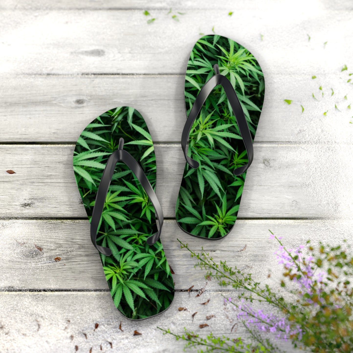 WAVES And SUN Co Sandals Pot grass - Flip Flops -Slides Summer Beach BRAND NEW