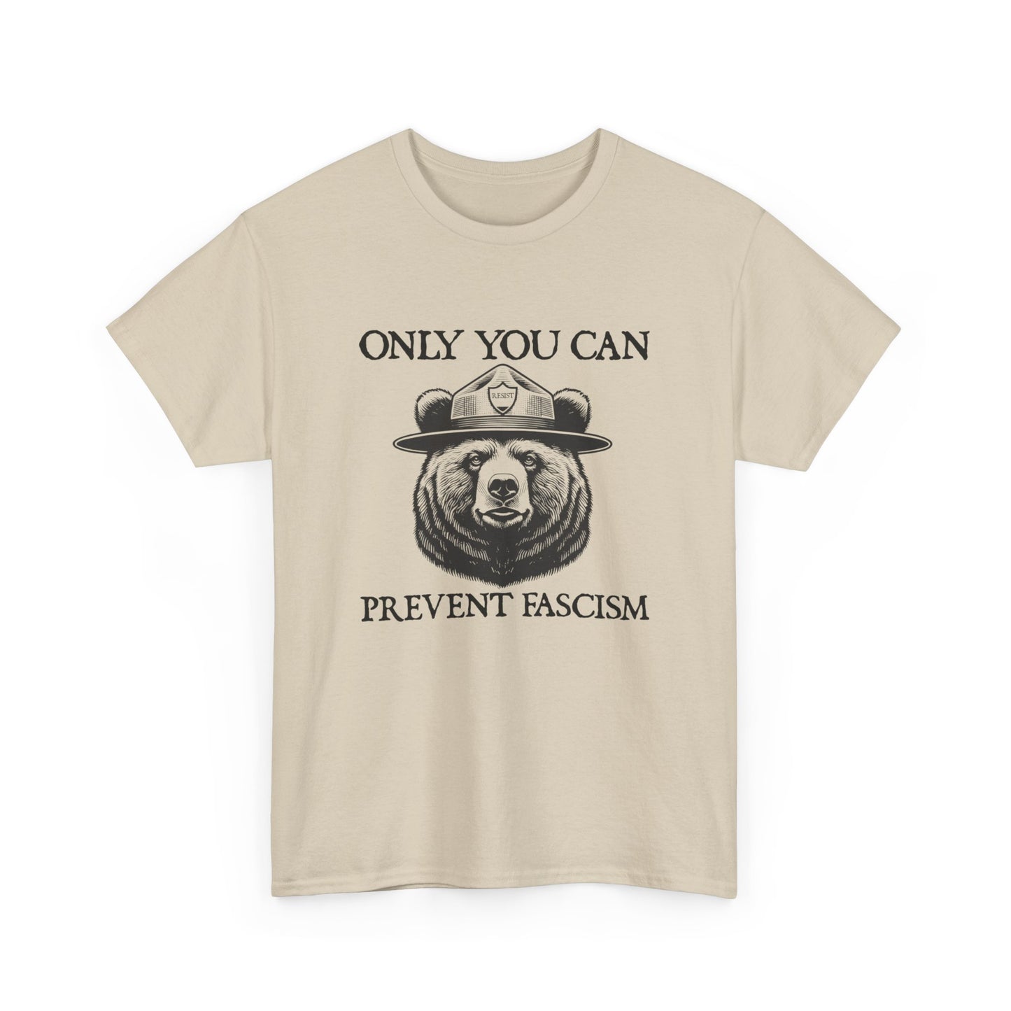 Only You Can Prevent Fascism Graphic T Shirt Unisex Heavy Cotton Tee