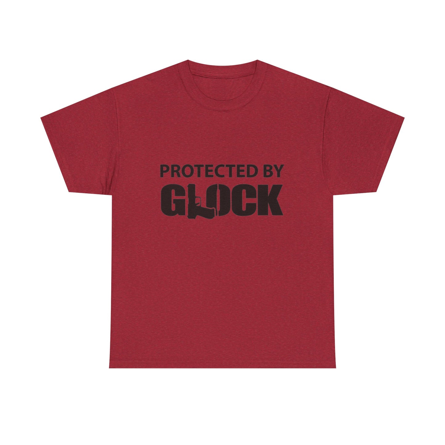 Protected By Glock Graphic T Shirt Unisex Heavy Cotton Tee NEW