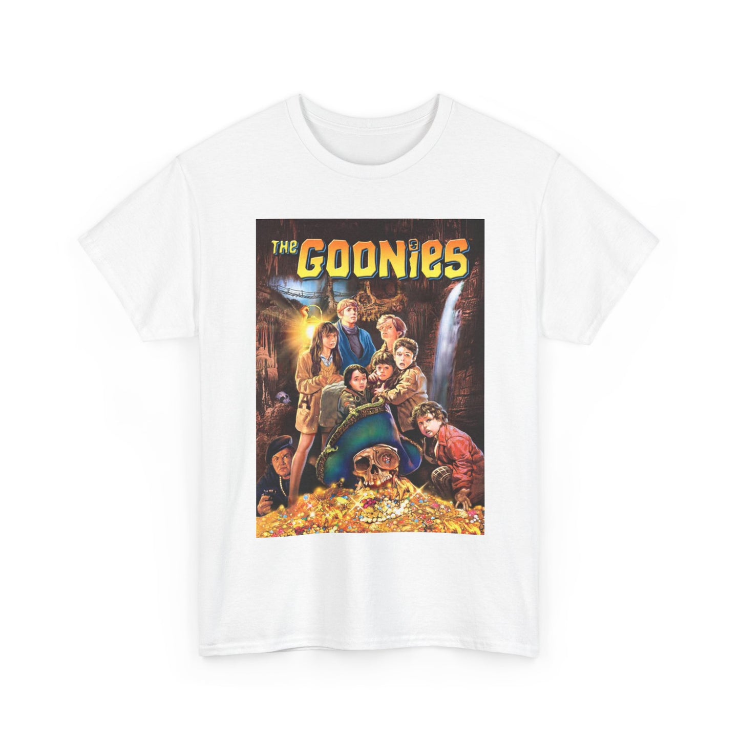The Goonies Tshirt Vintage Movie Poster 90s Comedy Retro Unisex Heavy Cotton Tee