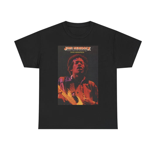 Jimi Hendrix Tshirt Vintage Rock Trippy art poster Unisex Heavy Cotton Tee