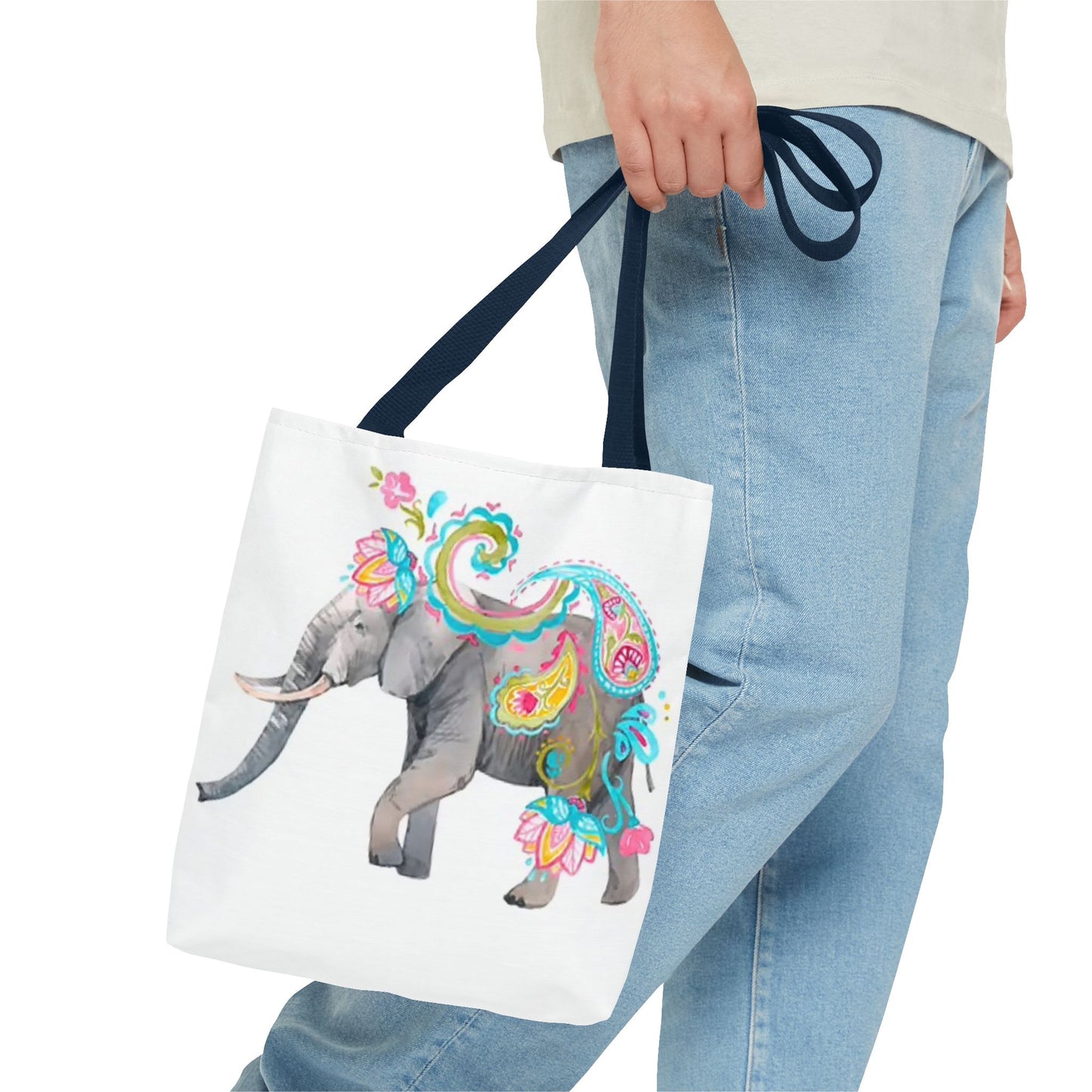 Elephant Multi Color BRAND NEW MODERN Tote Bag (AOP)