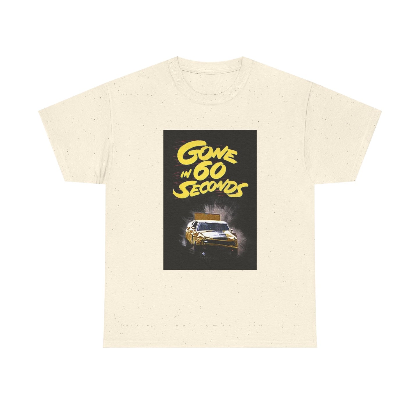 Gone in 60 Seconds Tshirt Vintage Ford Mustang Retro Poster Unisex Heavy Cotton