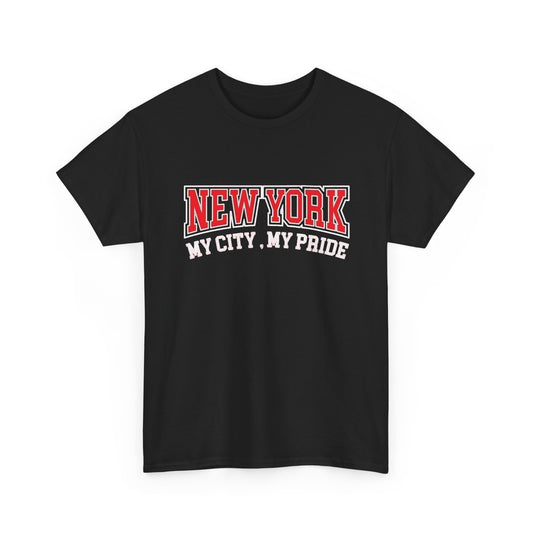 New York City My City My Pride Graphic T Shirt Men's Classic Heavy Cotton Tee