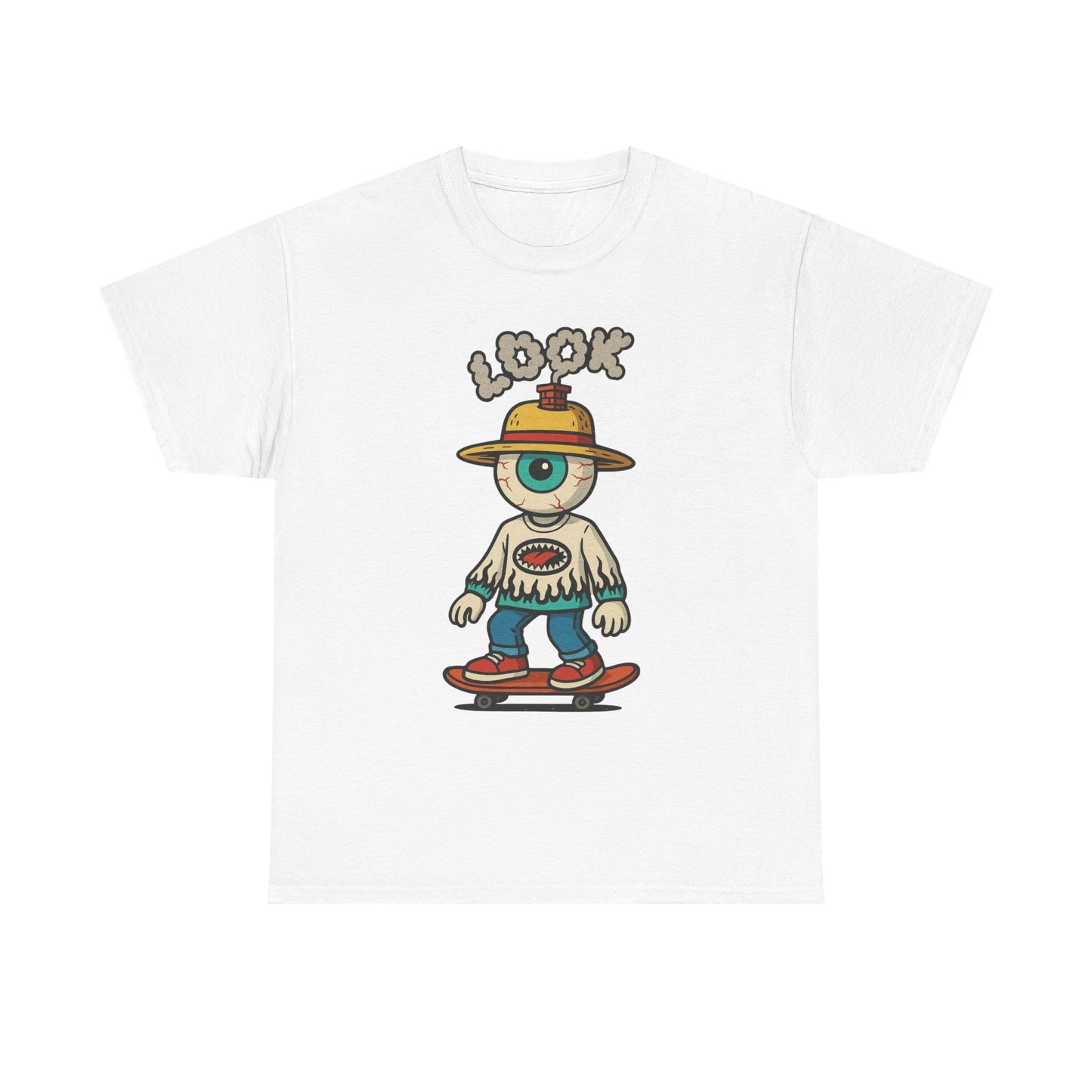 Lookout Eyes Skateboarding SB Graphic T-Shirt Comfy Cotton Tee Brand NEW