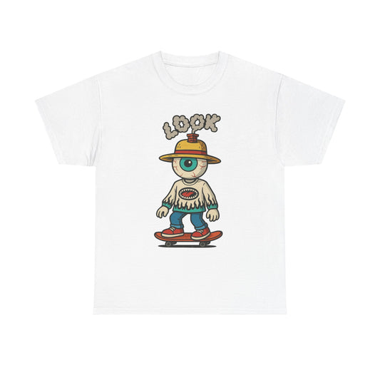 Lookout Eyes Skateboarding SB Graphic T-Shirt Comfy Cotton Tee Brand NEW