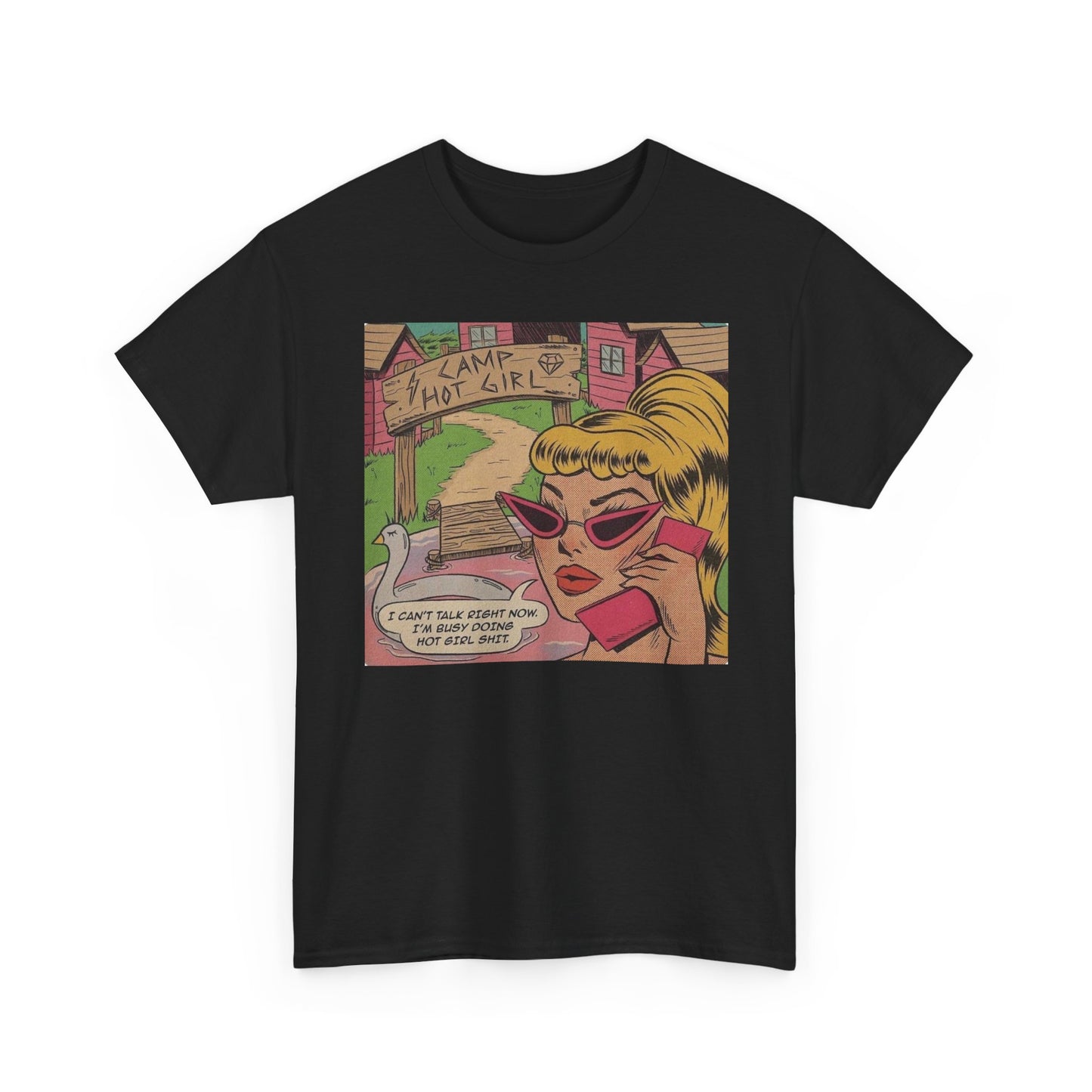 Hot Girl Camp Funny T Shirt Unisex Heavy Cotton Tee