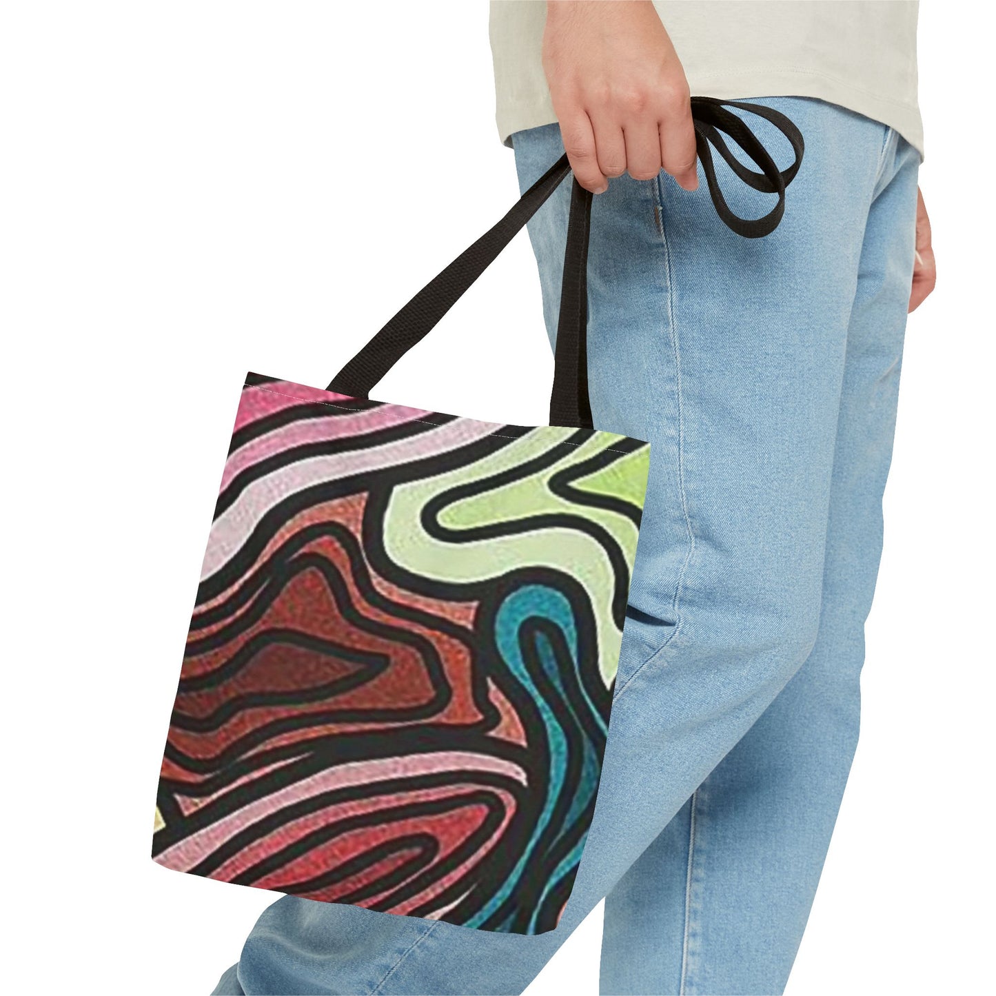 70s Multi Color BRAND NEW MODERN Tote Bag (AOP)