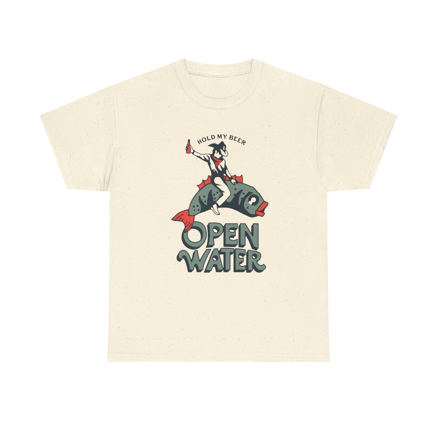 Hold My Beer Fishing Graphic T Shirt NEW ADULT Unisex Heavy Cotton Tee