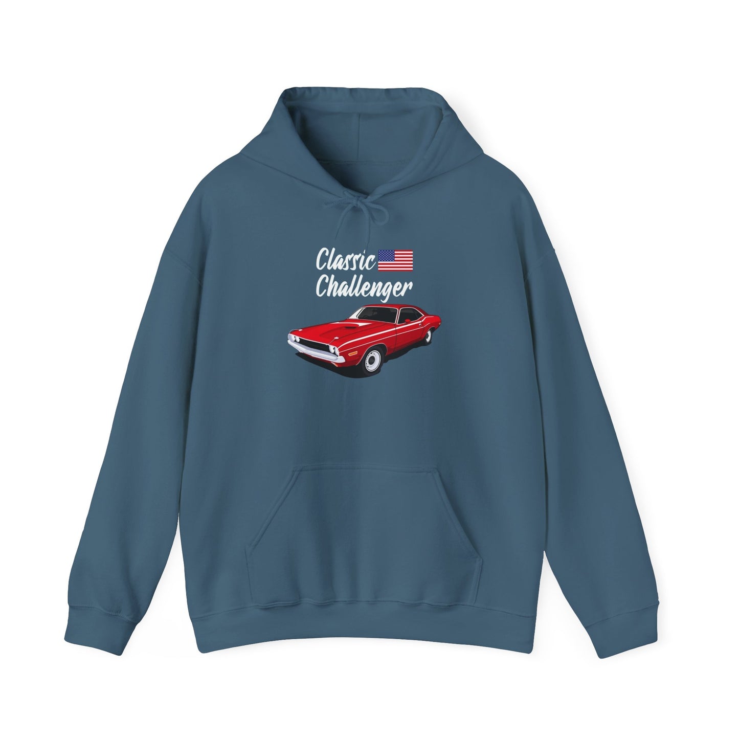 Classic Challenger USA Graphic Hoodie Unisex Heavy Blend™ Hooded Sweatshirt