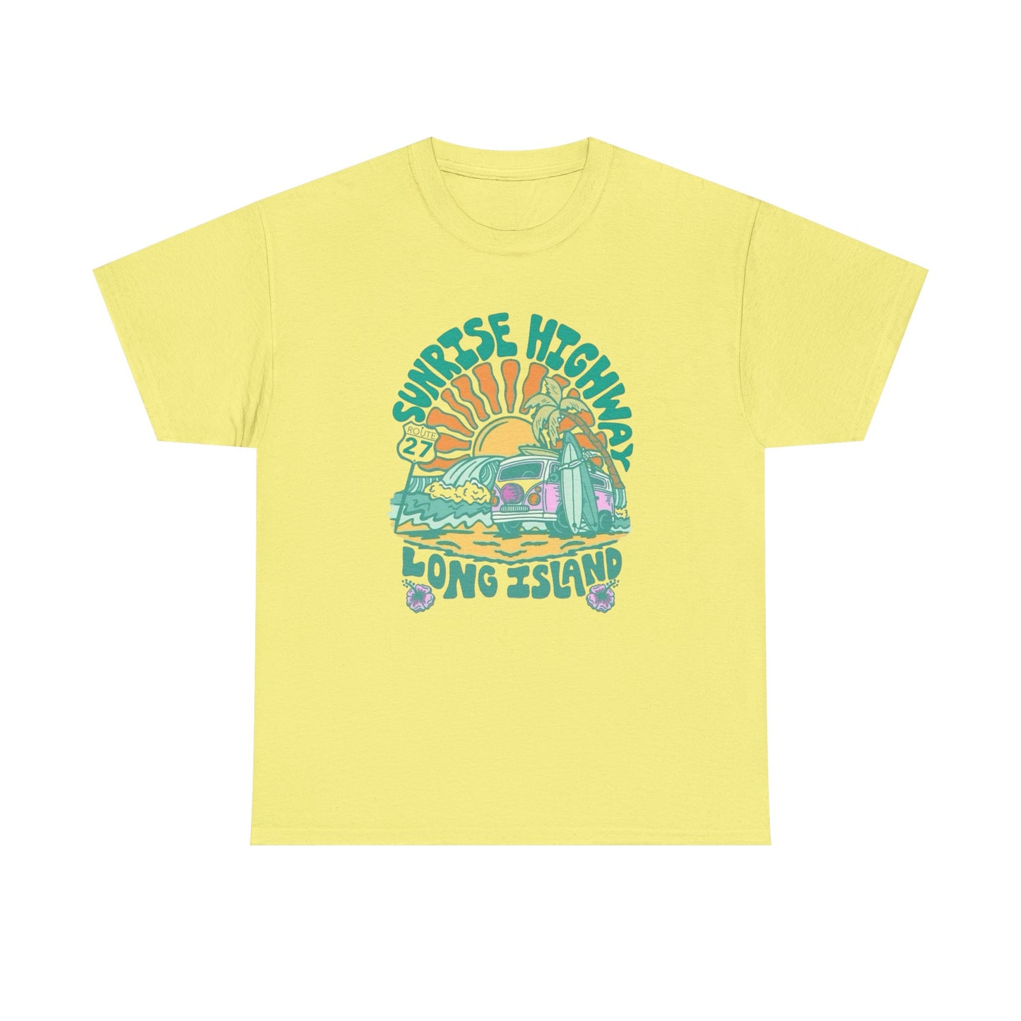 Sunrise Highway Long Island Graphic T Shirt NEW Adult Tee