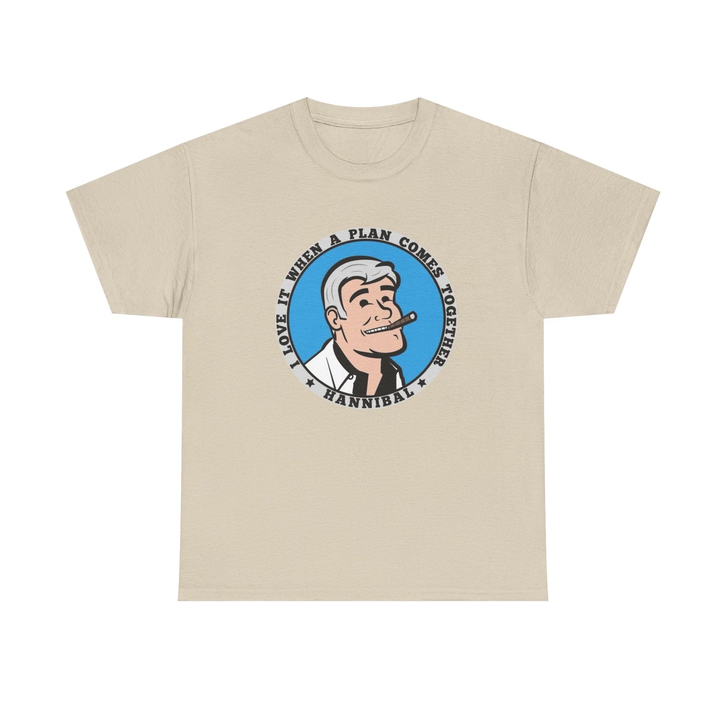 I Love It When A Plan Comes Together Graphic T Shirt NEW Unisex Heavy Cotton Tee