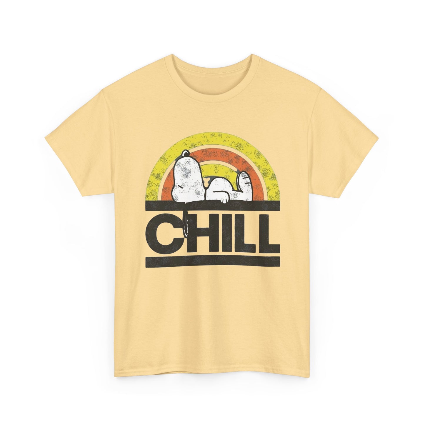 Chill Dog Graphic T Shirt NEW Vintage Unisex Heavy Cotton Tee