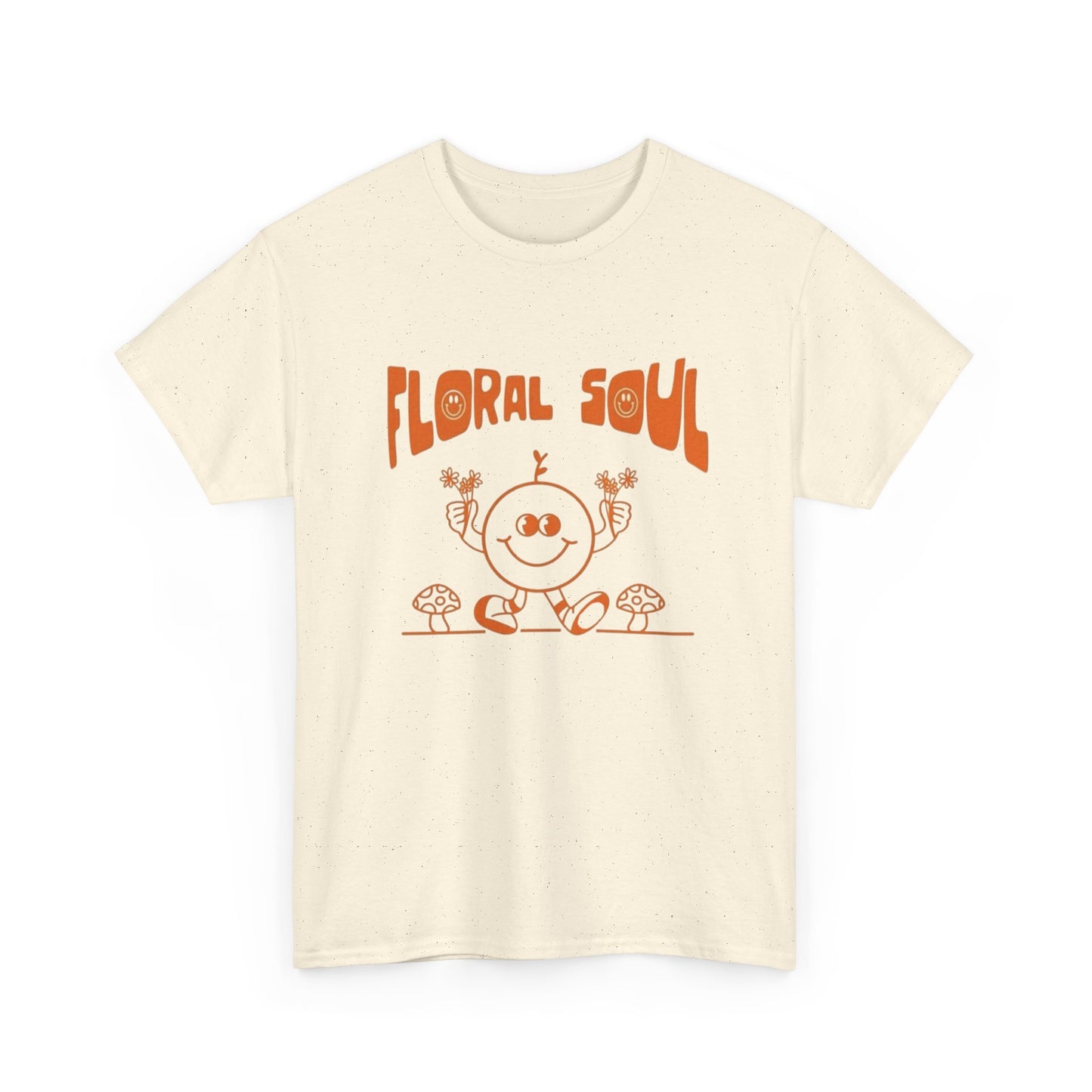 Floral Soul Retro Graphic T Shirt Unisex Heavy Cotton Tee