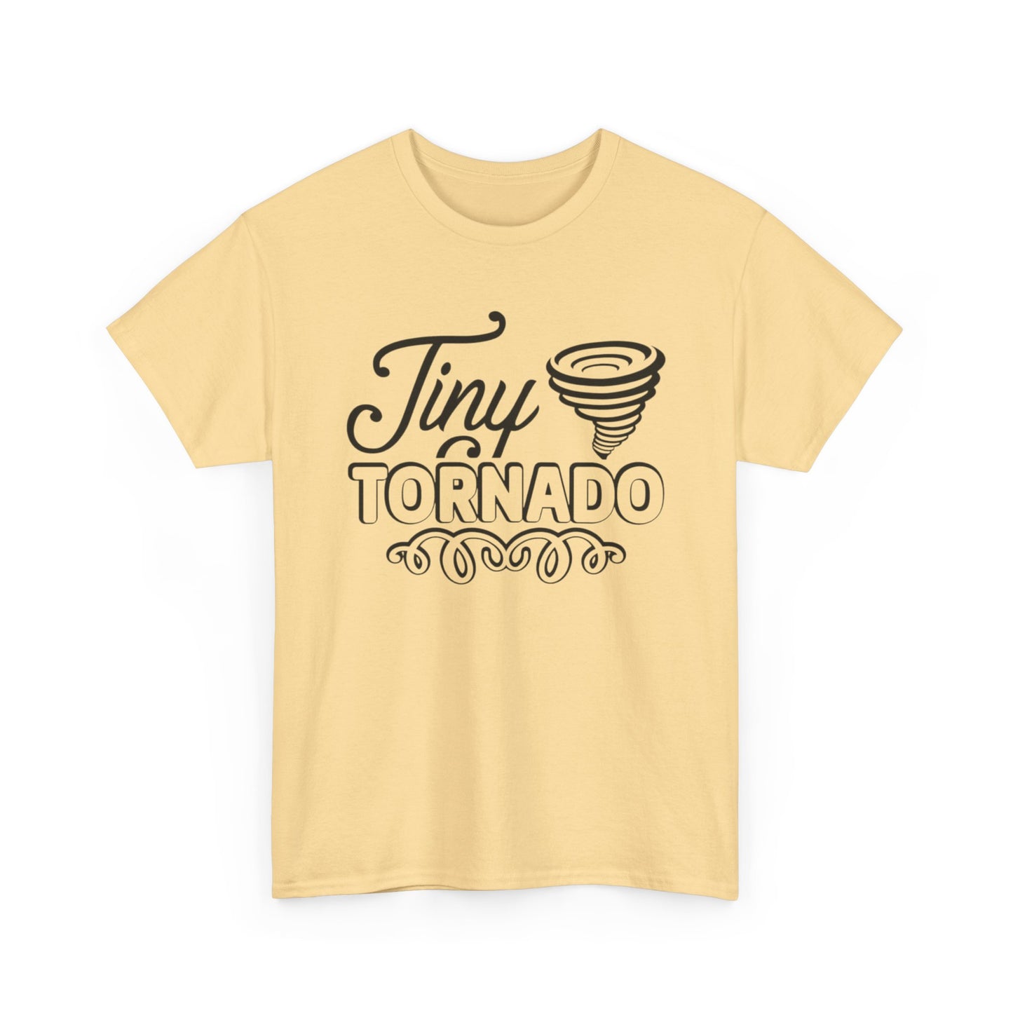 Tiny Tornado Funny Graphic T Shirt Unisex Heavy Cotton Tee