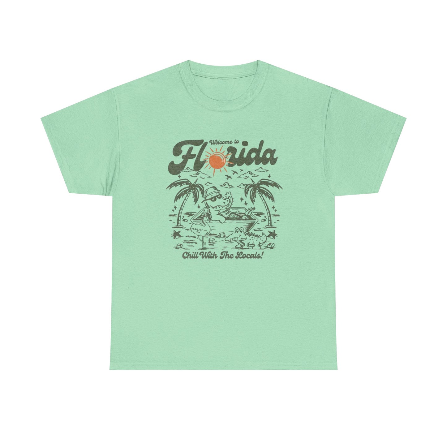 Welcome To Florida Gators Graphic T Shirt S-5XL NEW Unisex Heavy Cotton Tee