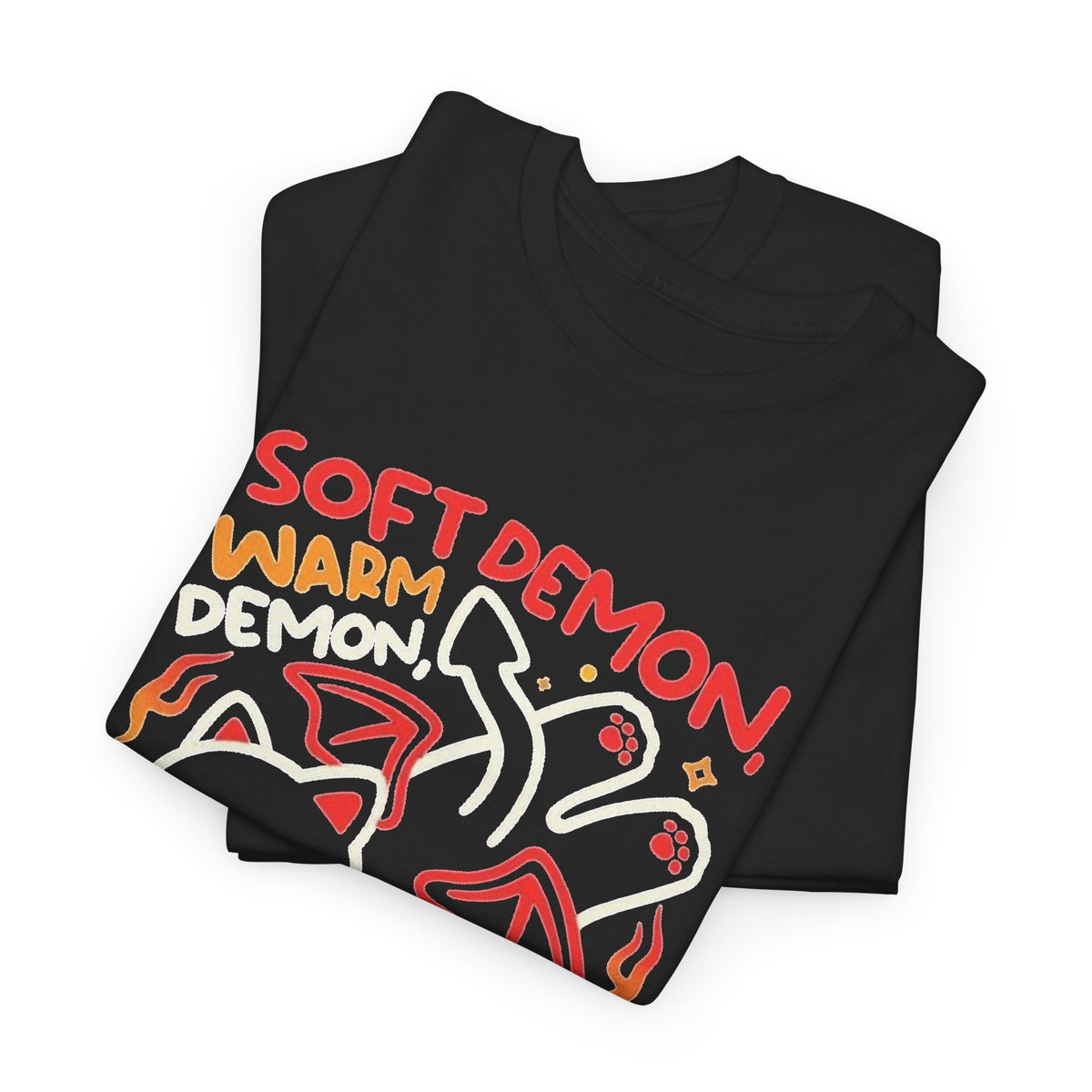 Soft Demon Little Ball of Hate Cat Graphic T-Shirt Men's Graphic Tee