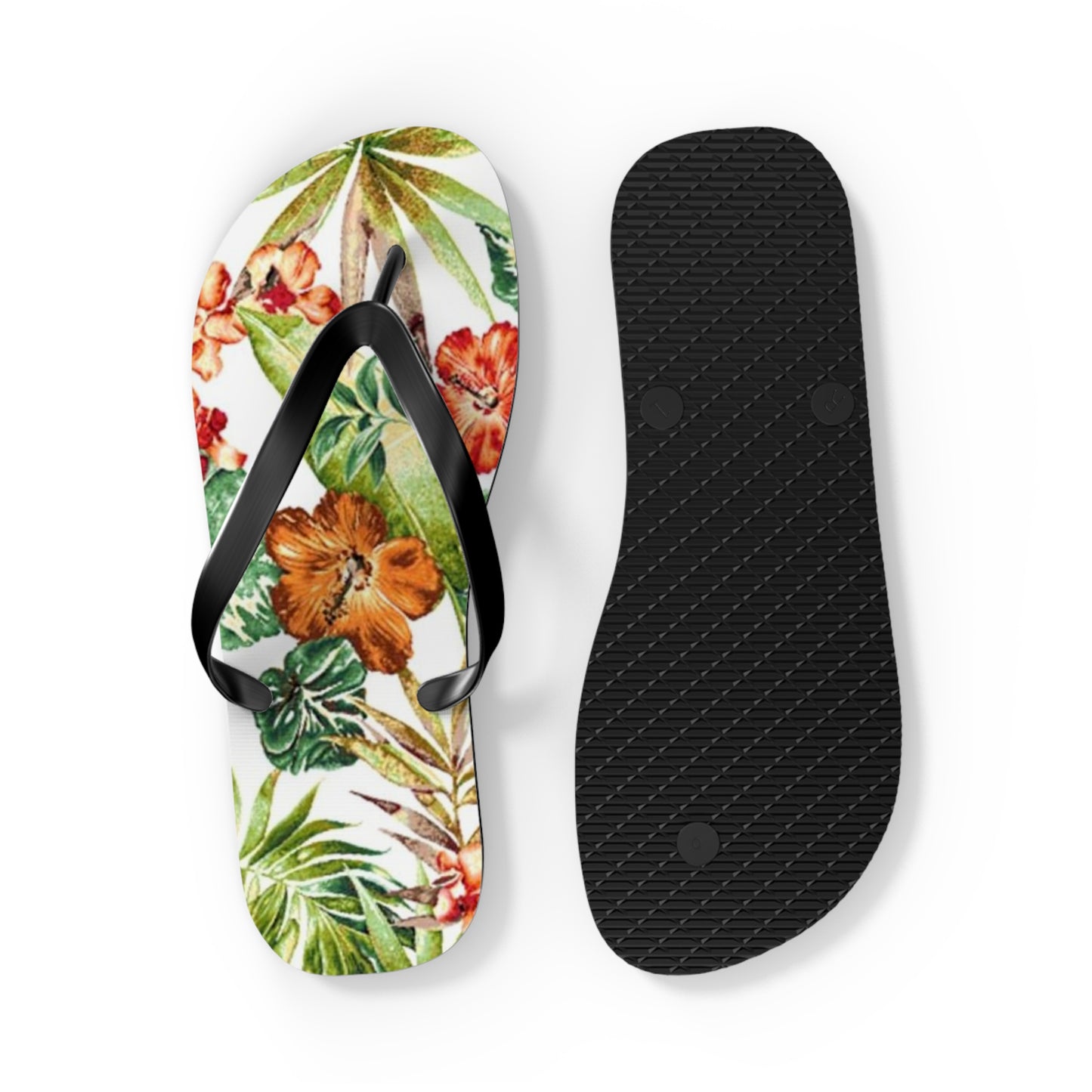 Waves And Sun Sandals Tropical Graphic Summer Flip Flops Slides BRAND NEW
