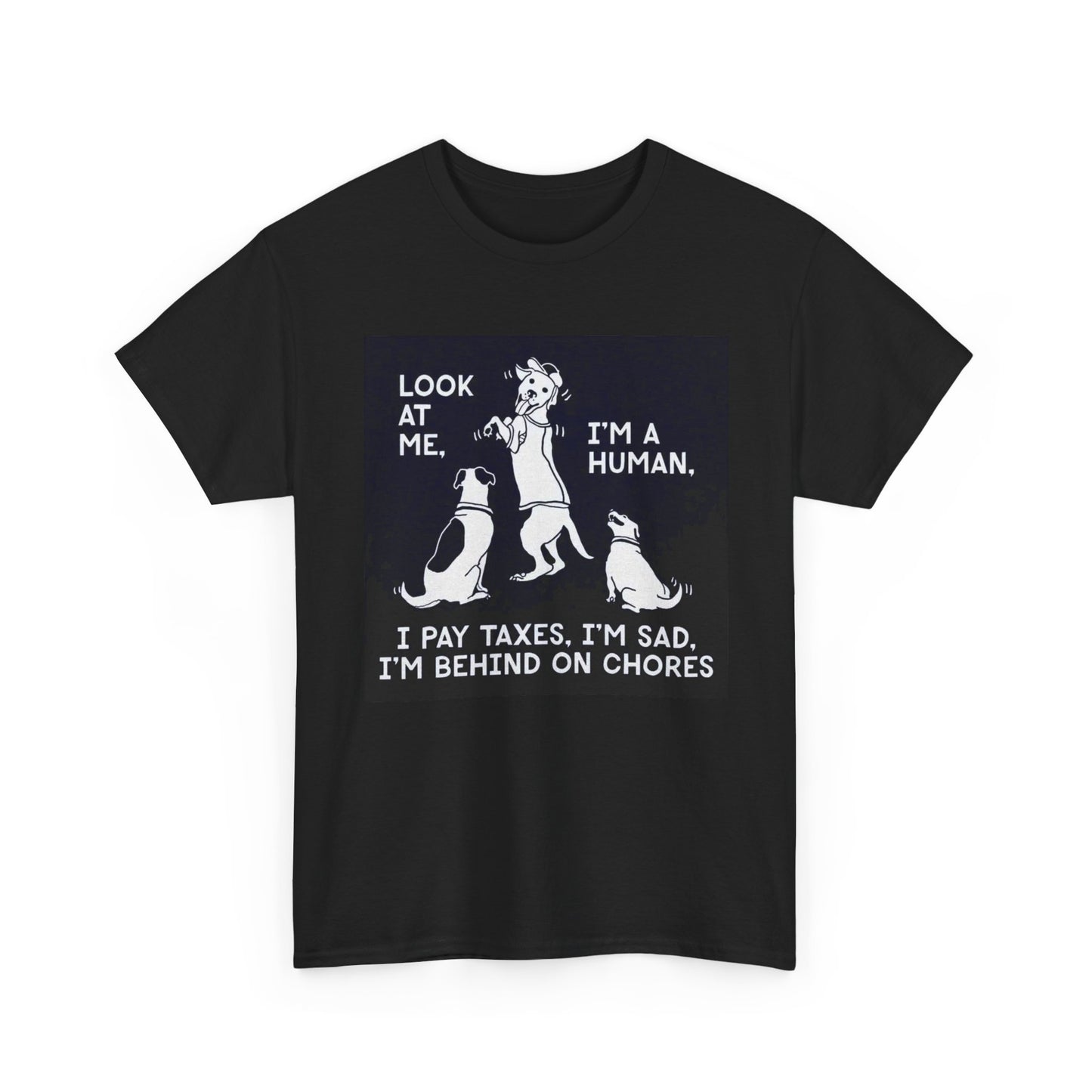 Funny Dog T Shirt Satire Jokes Unisex Heavy Cotton Tee