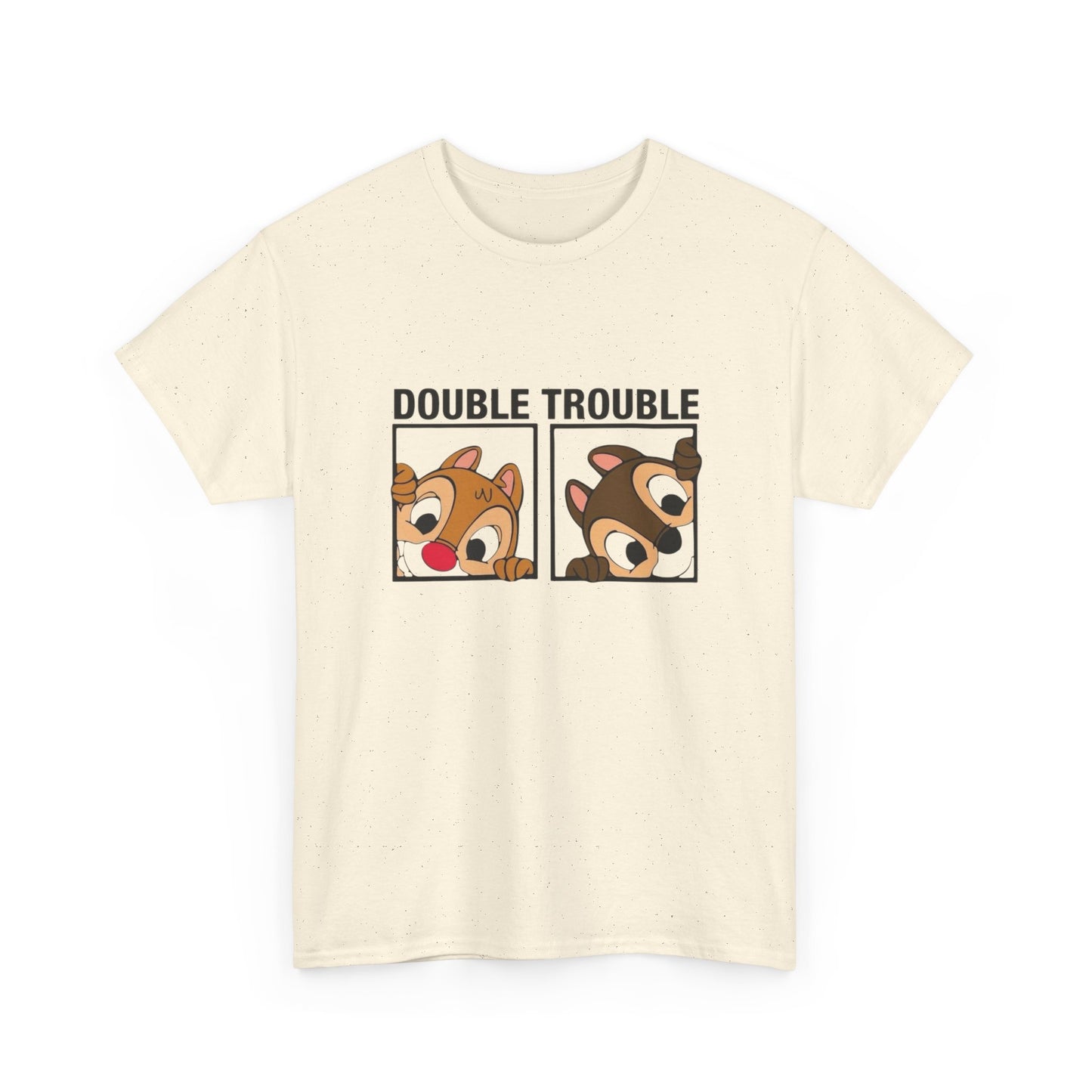 Double Trouble Graphic T Shirt Unisex Heavy Cotton Tee