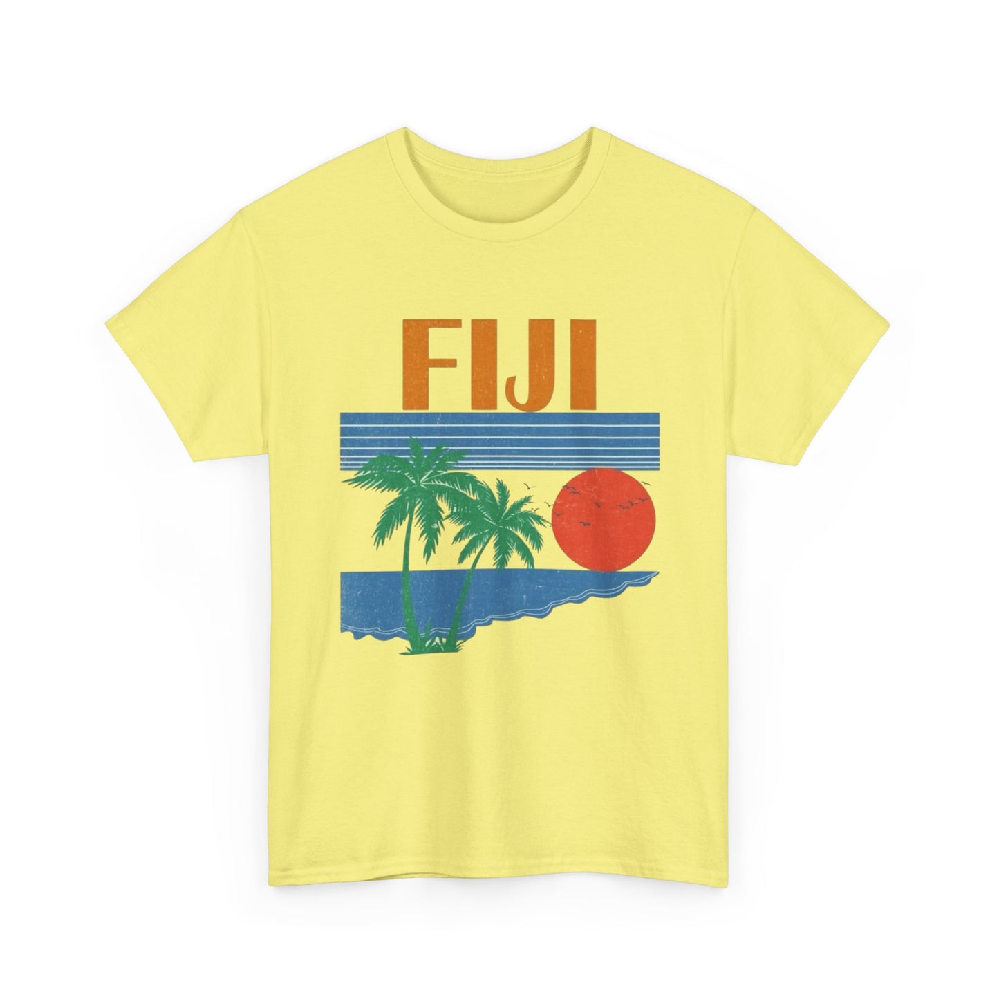 Fiji Vintage Graphic T Shirt NEW Adult Unisex Heavy Cotton Tee