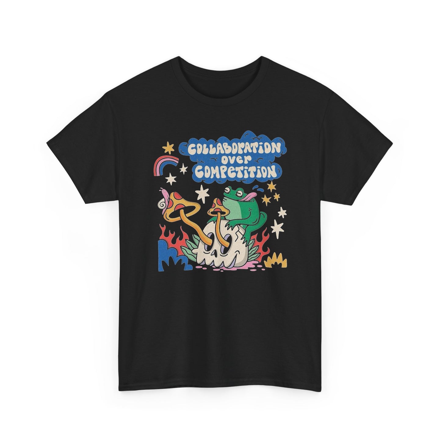 Collaboration Over Competition Graphic T Shirt NEW ADULT TEE VINTAGE