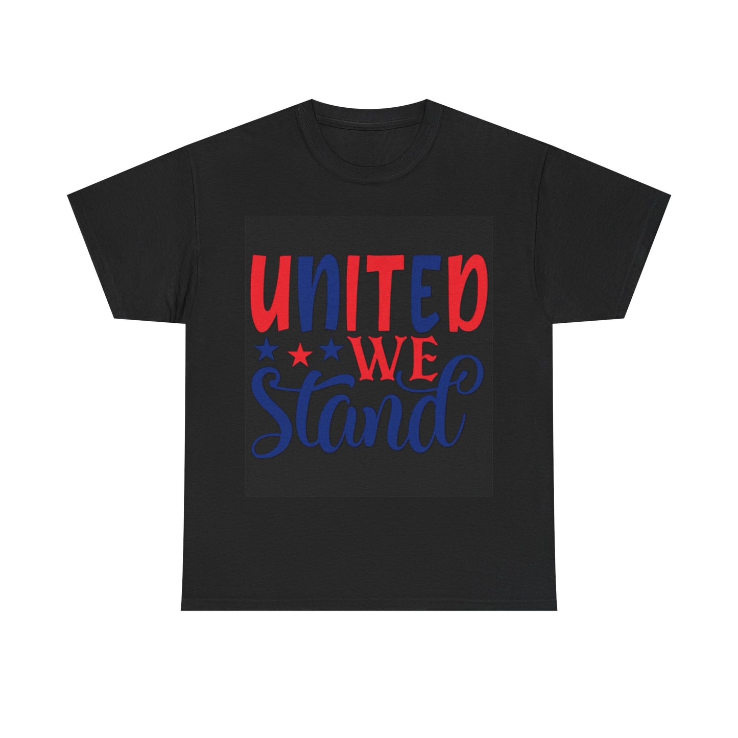 United We Stand Tshirt American Flag 1776 USA July 4th Unisex Heavy Cotton Tee