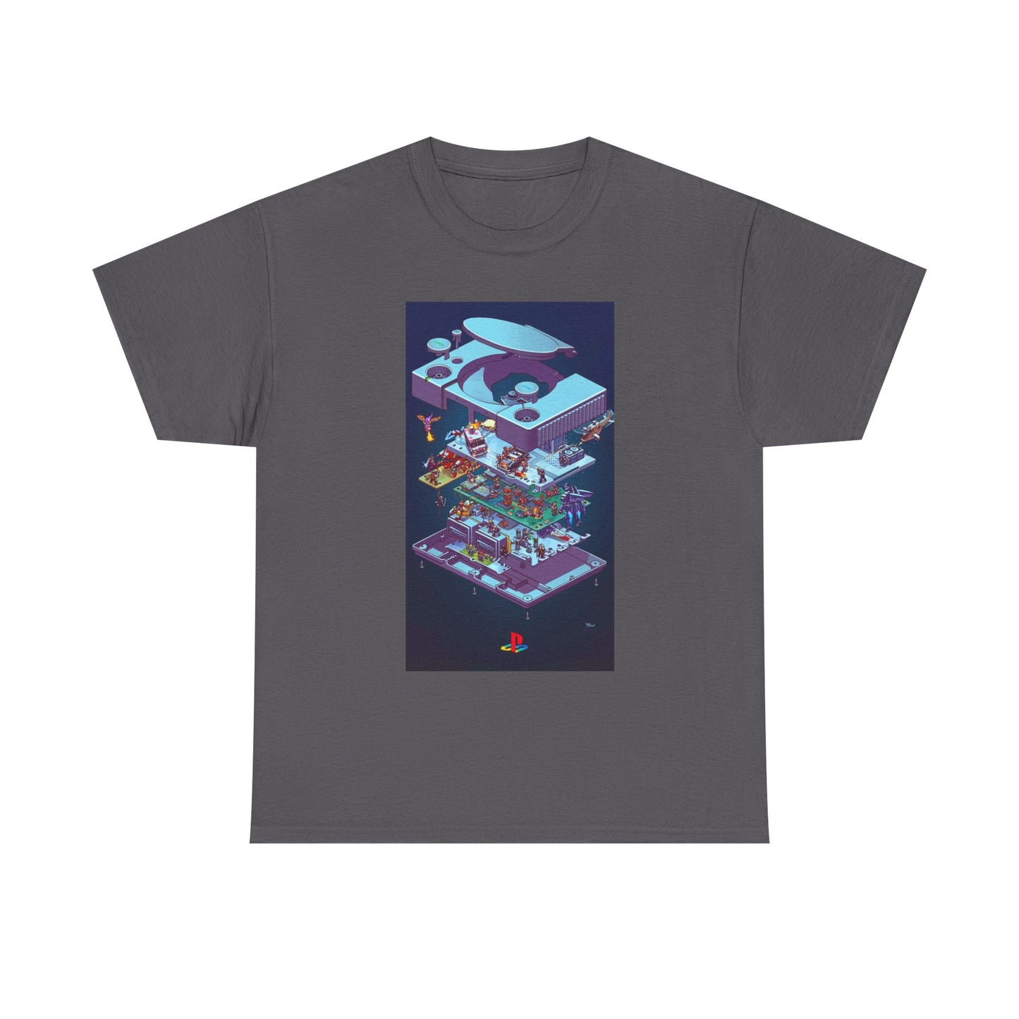 N64 Playstation Tshirt Open Console Ps1 Retro Gaming Unisex Heavy Cotton Tee 2