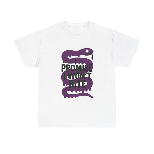 I Promise I Wont Bite Snake Graphic T Shirt ADULT NEW Heavy Cotton Tee