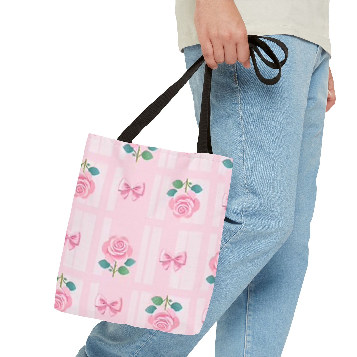 Pink Roses And Bows CUTE BRAND NEW Tote Bag (AOP)