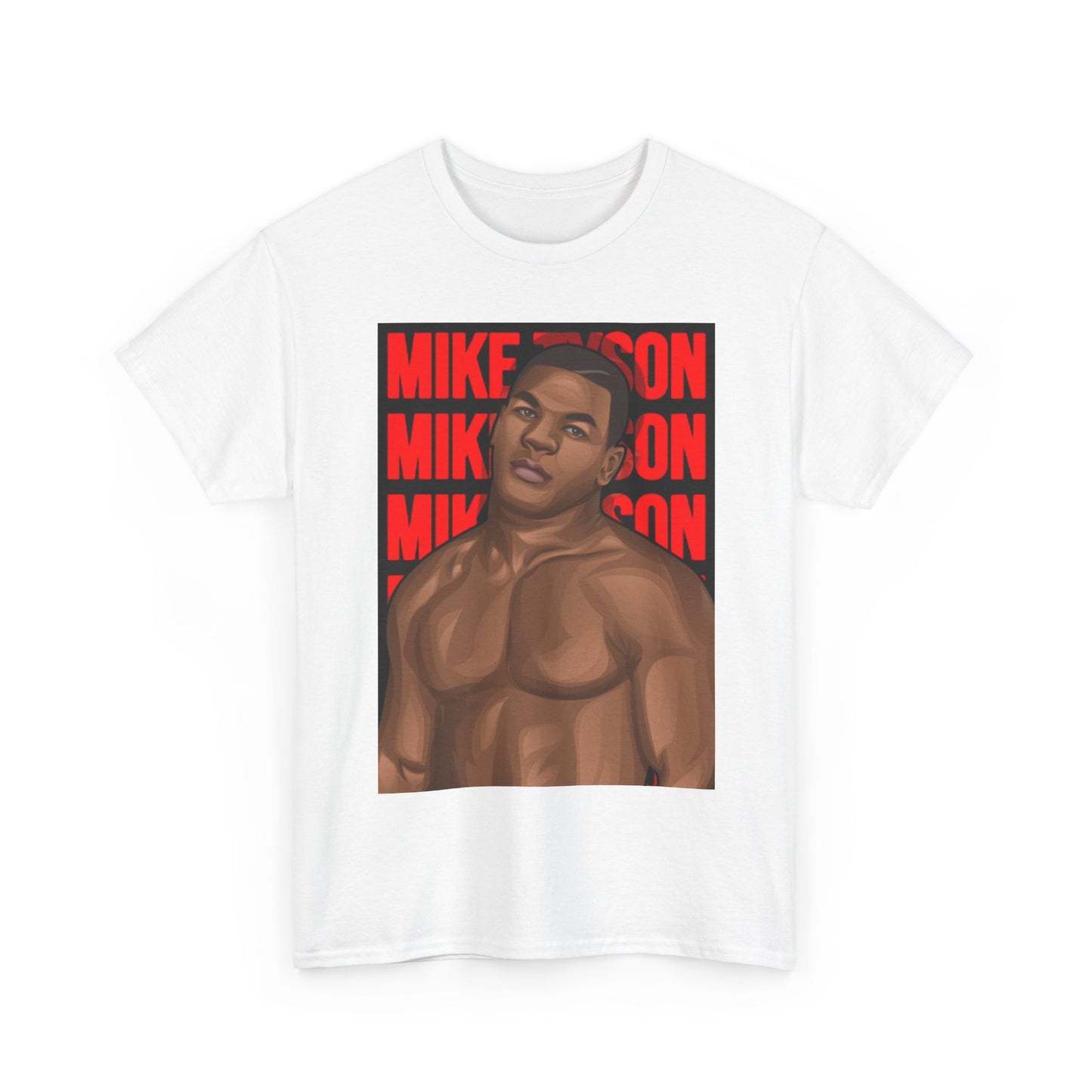 Mike Tyson Tshirt Cartoon Graphic Boxing MMA UFC Unisex Heavy Cotton Tee