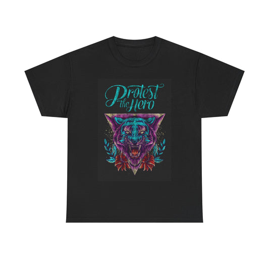 Protest the hero T-shirt tiger art retro rock nation Unisex Heavy Cotton Tee