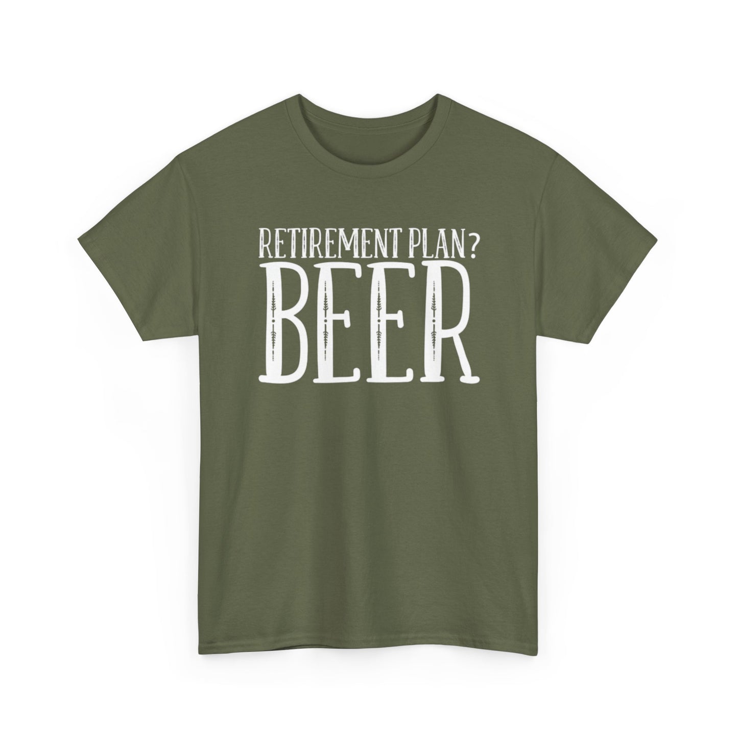 Retirement Plan Beer T Shirt Funny Graphic Cold Beer Retro Jokes Unisex