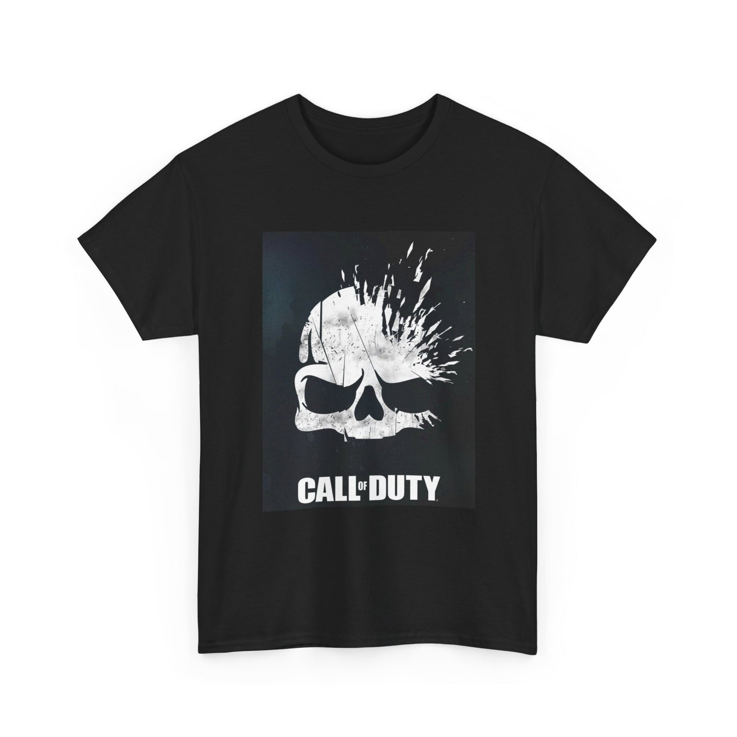 Call Of Duty Skull Tshirt GamerTag Graphic Video Games Unisex Heavy Cotton Tee