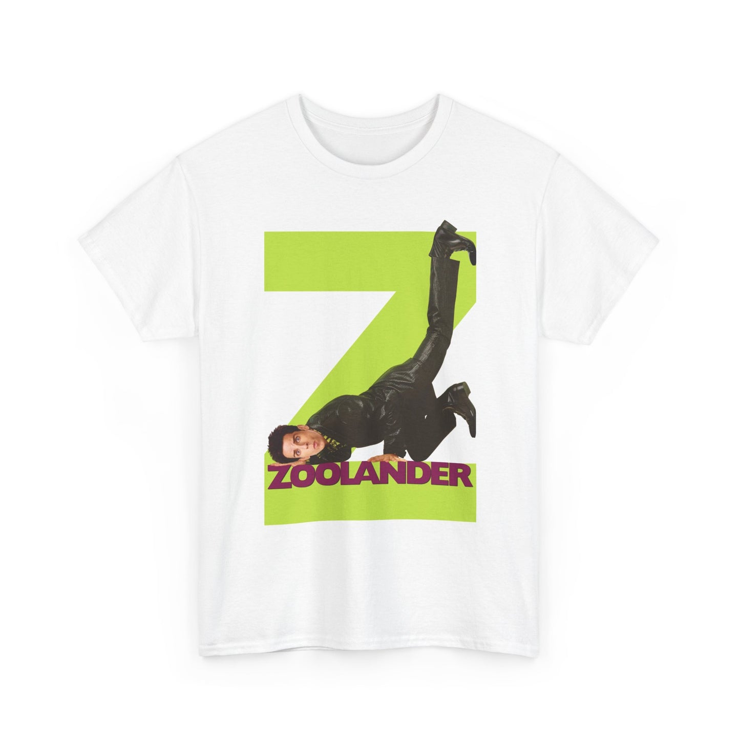 Zoolander Shirt Movie Poster Retro Graphic Vintage Comedy Unisex Heavy Cotton