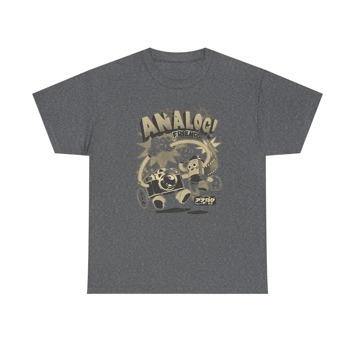 Analog Friends T Shirt Retro Photo Unisex Heavy Cotton Tee