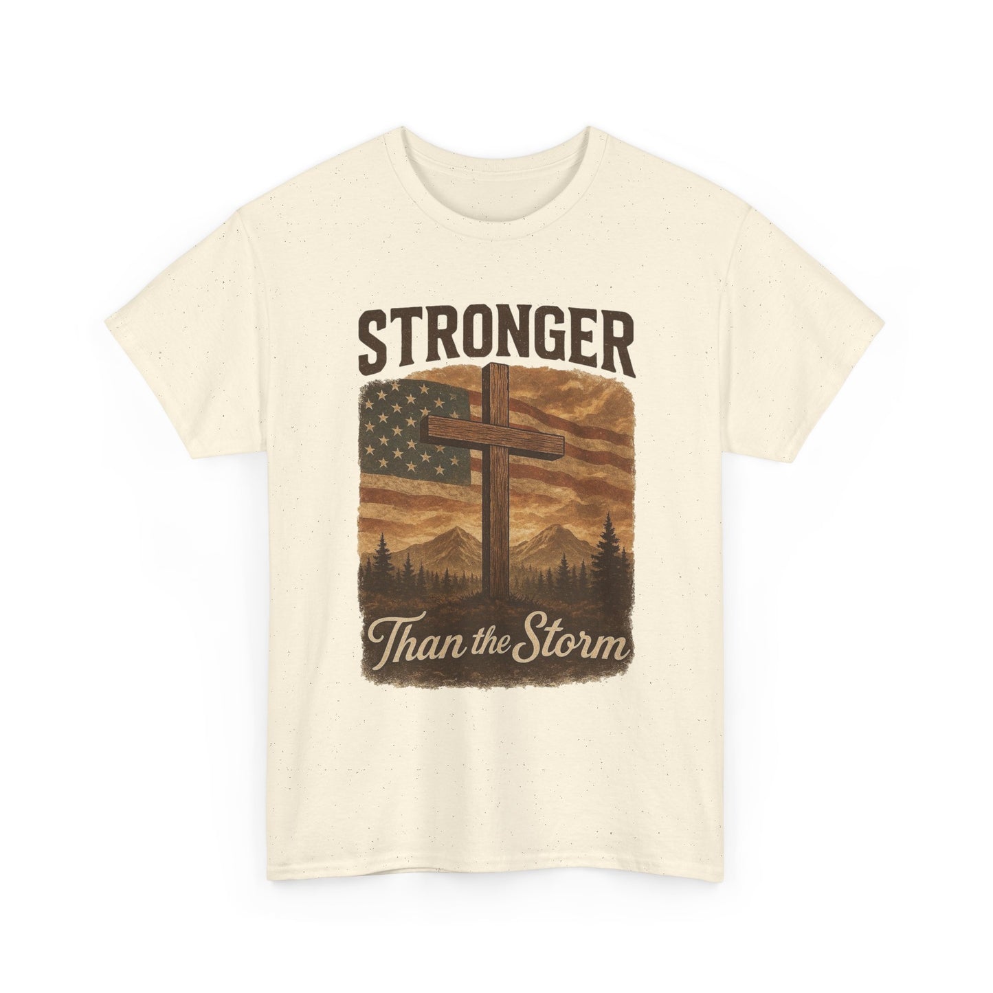 Stronger Than The Storm Graphic T Shirt Adult New Tee
