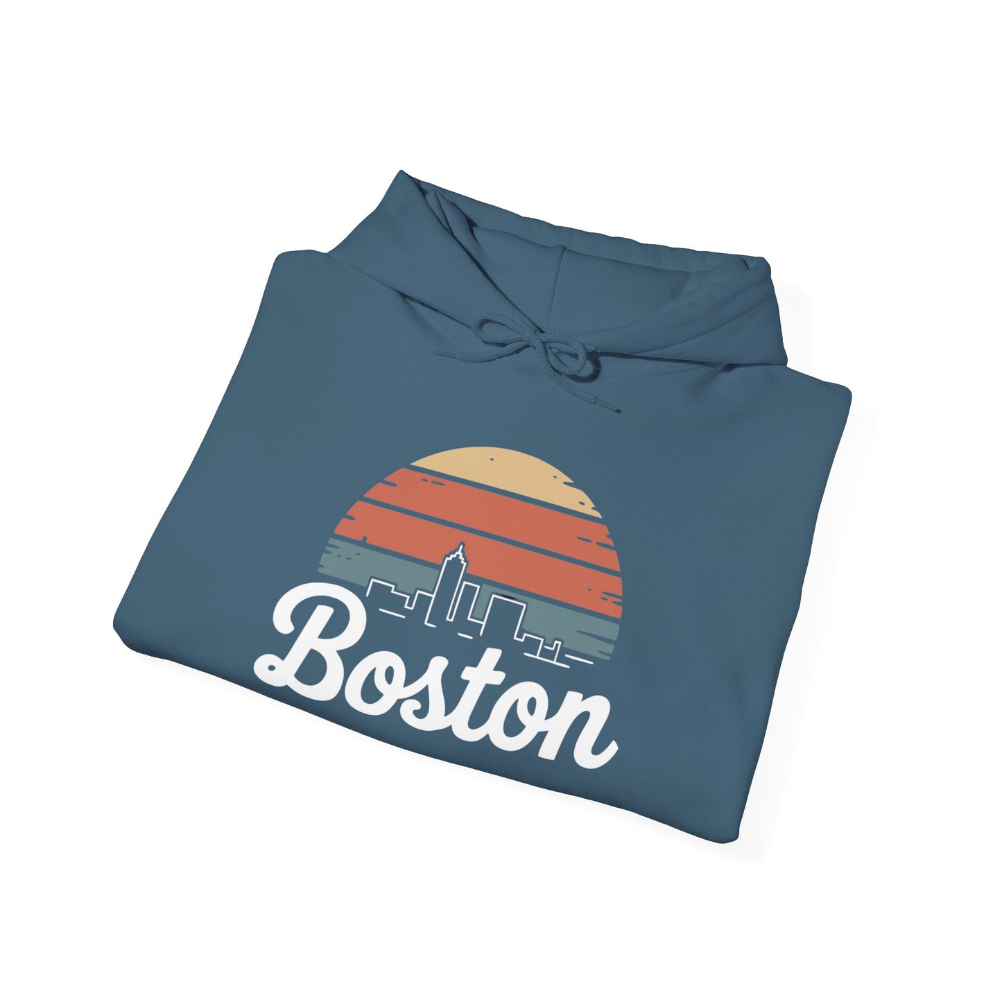 Boston Skyline Graphic Hoodie NEW Unisex Heavy Blend™ Hooded Sweatshirt