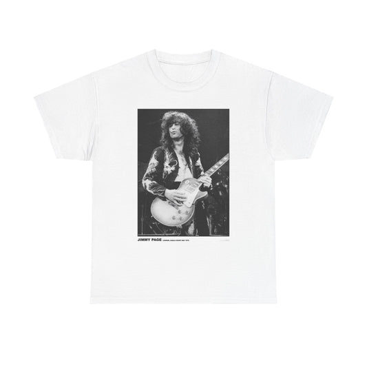 Jimmy Page Graphic T Shirt Vintage Unisex Heavy Cotton Tee