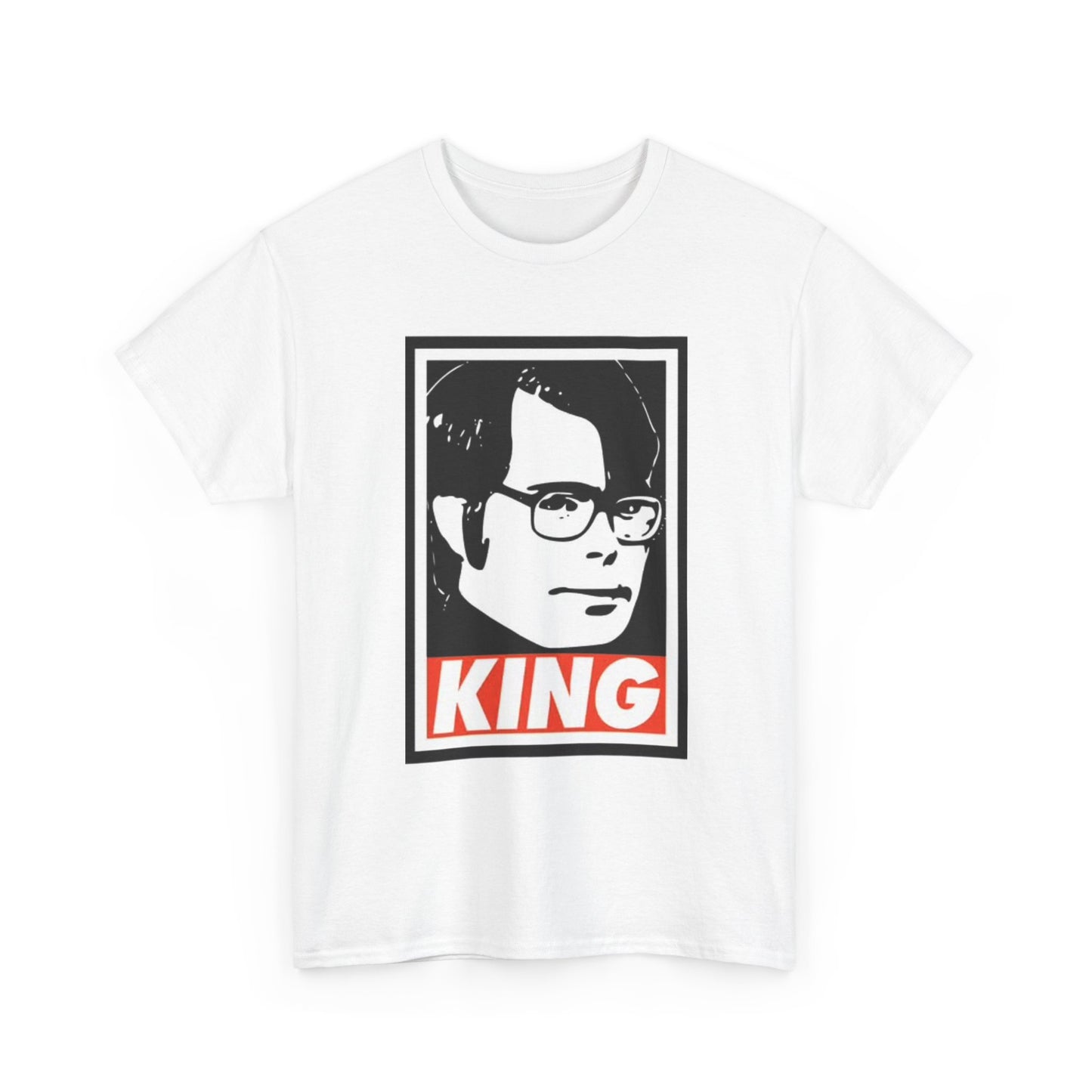 Stephen King Shirt Retro Poster Horror Funny Gift Scary Unisex Heavy Cotton Tee