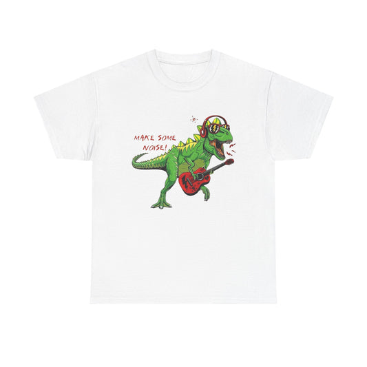 Dinosaur Rockstar Graphic T Shirt NEW Adult Regular Heavy Cotton Tee