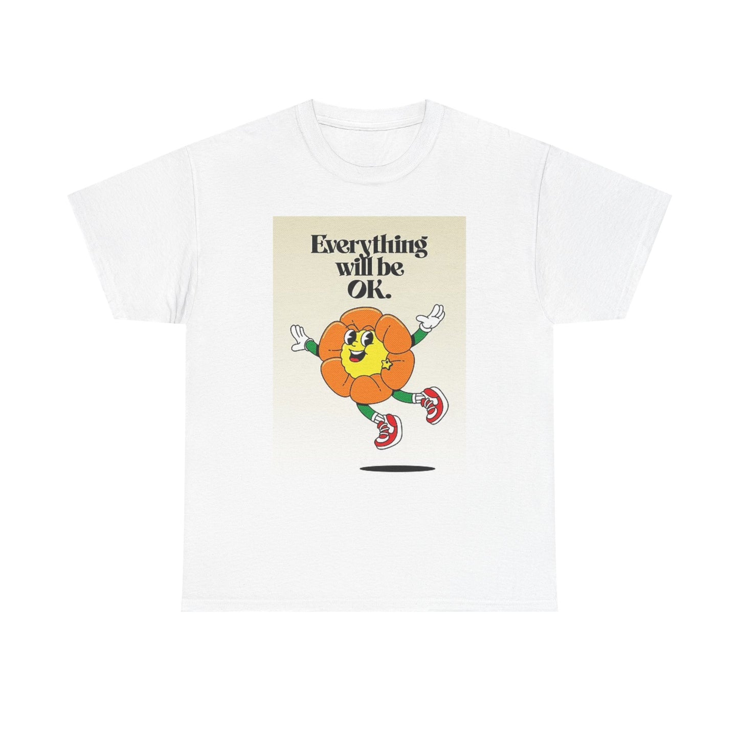 Everything Will Be Ok Graphic T Shirt Unisex Heavy Cotton Tee