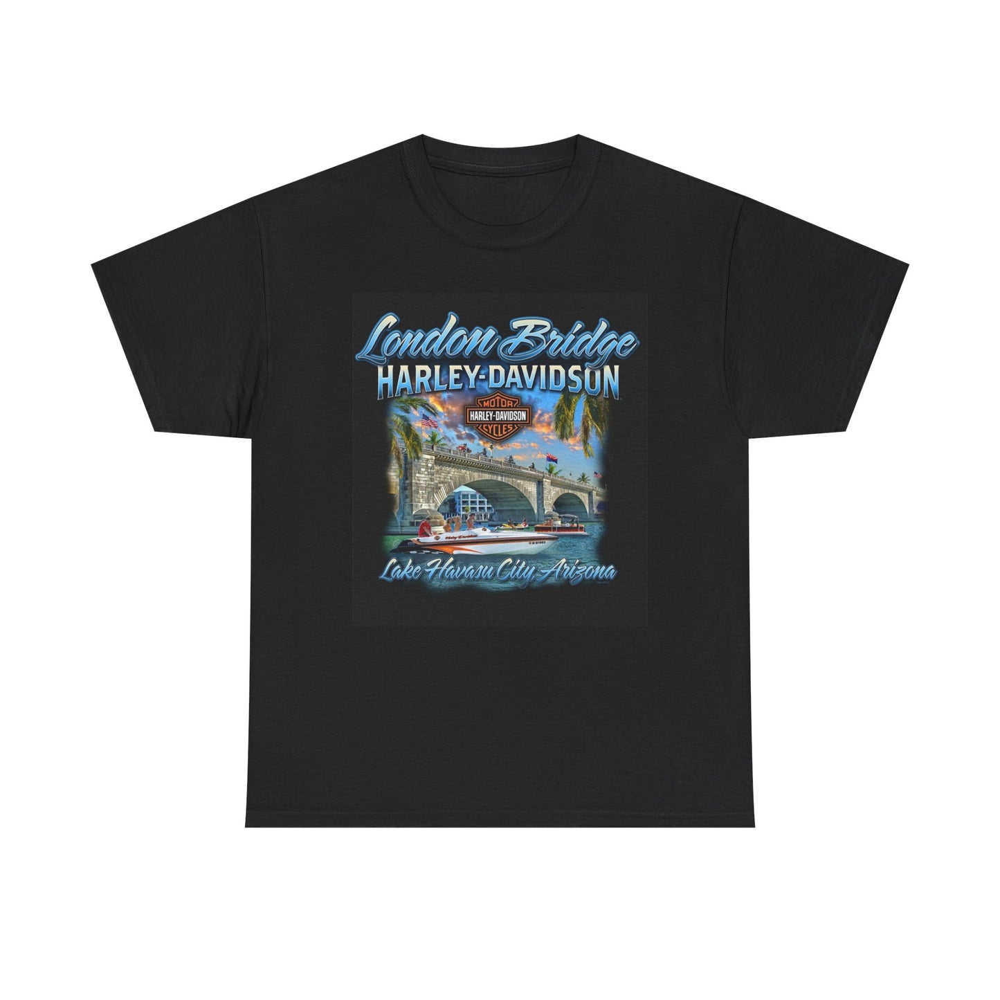 Arizona Harley Davidson Graphic T Shirt Vintage Unisex Heavy Cotton Tee